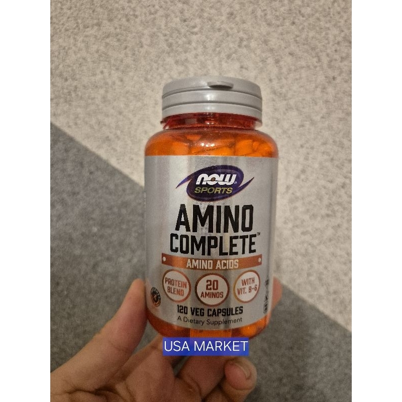Suplemen Asam Amino Lengkap dengan Vitamin B6 120 Kapsul Vegan