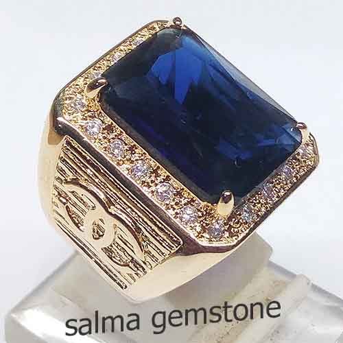 cincin batu akik king safir kotak cutting 1
