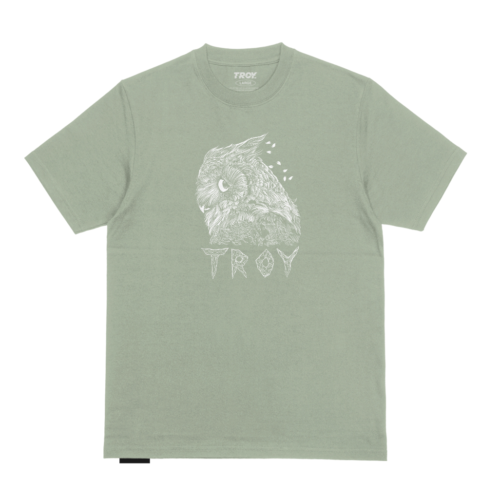 Troy Company Tshirt Sage Green Leaf Accent - Kaos Lengan Pendek Kaos Hijau Sage MTD 2722