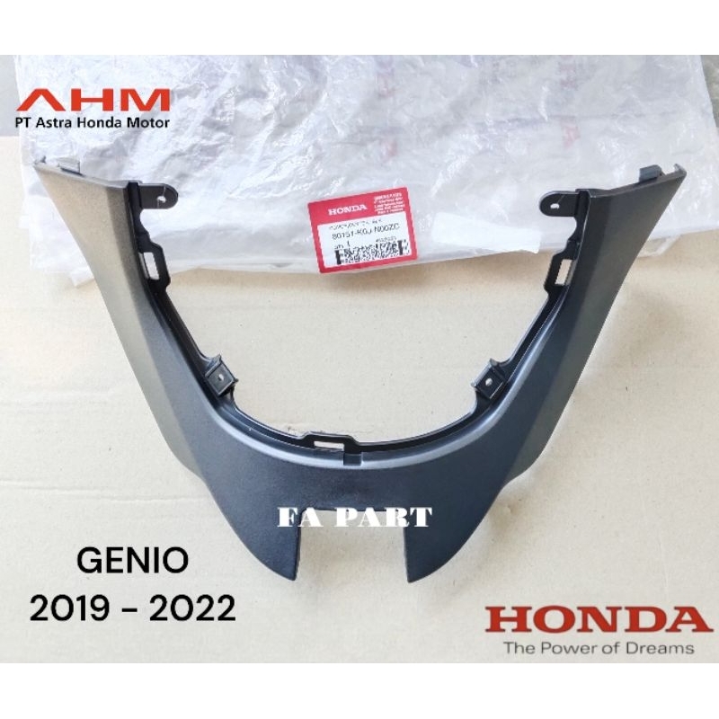 80151-K0J-N00ZC Sambungan Cover Body Tengah Hitam GENIO 2019 - 2022