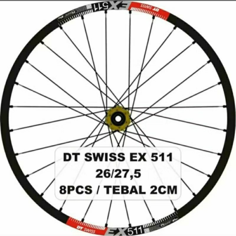 stiker decal velg RIMS sepeda MTB dtswiss dt swiss 26/27,5/29