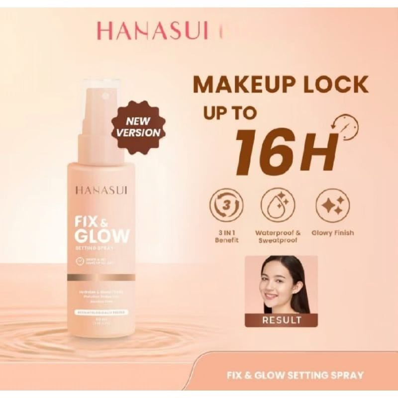 Hanasui Fix&Glow Setting Spray |Setting Spray Hanasui