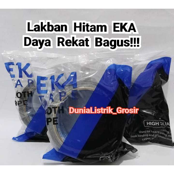 

PROMO Isolasi Lakban Besar Kain Hitam Eka Super Lengket / Lakban Murah, Grosir Murah!!!