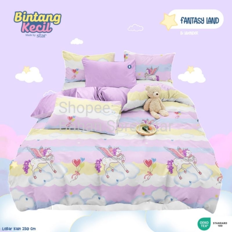 Bahan Kain Sprei Star - Varian Unicorn