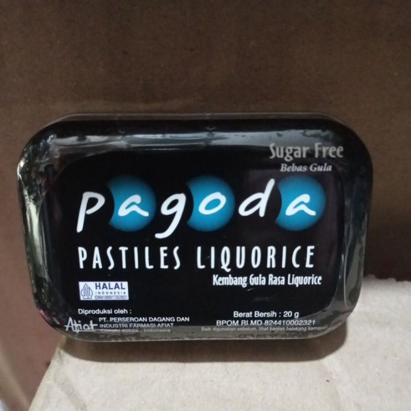 

Pagoda Pastiles Liquorice Bebas Gula