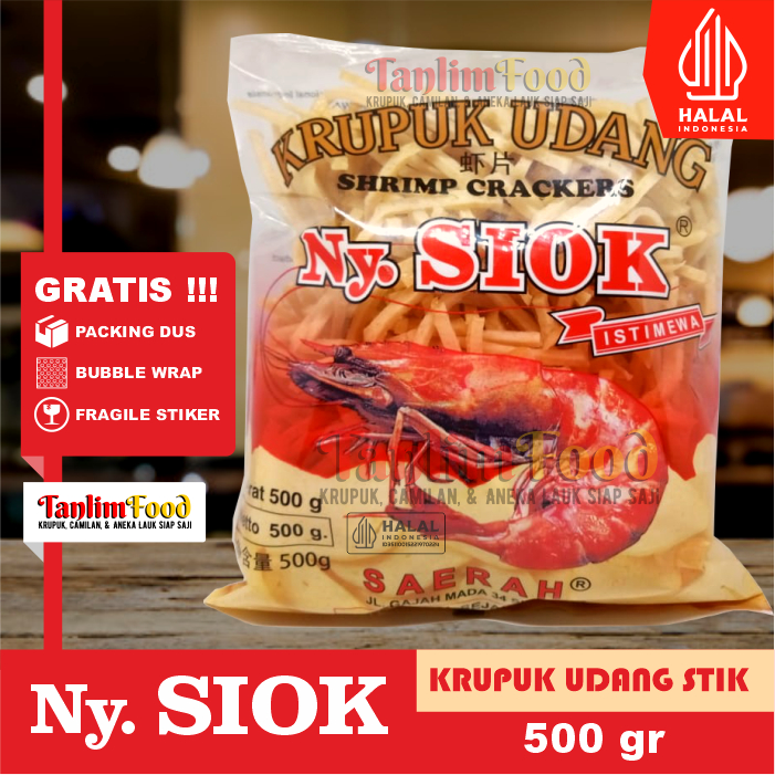 

Krupuk / Kerupuk Udang Stik Ny. Siok 500gr - TanlimShop