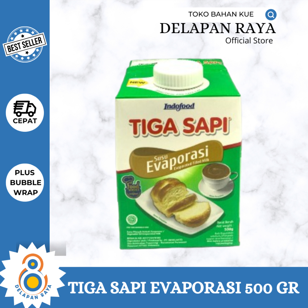 

TIGA SAPI EVAPORASI 500gr SUSU EVAPORASI -8Raya