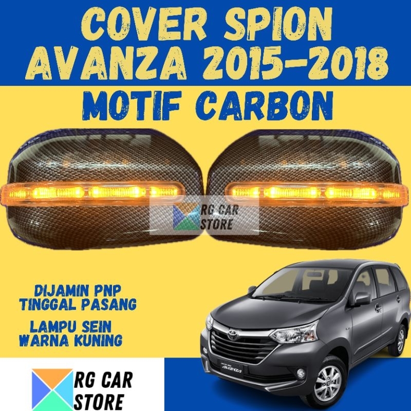 Cover Spion Avanza 2015-2018 Carbon Kanan Kiri Berkualitas