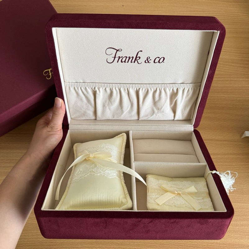 Frank & Co Kotak Perhiasan 1 Set / Jewelry Box Set Besar + Frank & Co Paper Bag