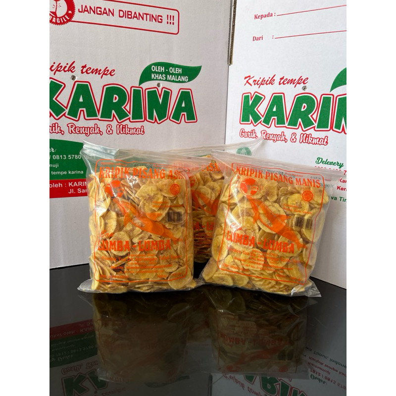 

KERIPIK PISANG KEPOK CAP LUMBA-LUMBA | OLEH - OLEH KHAS MALANG | Keripik PISANG Manis/Asin 250GRAM