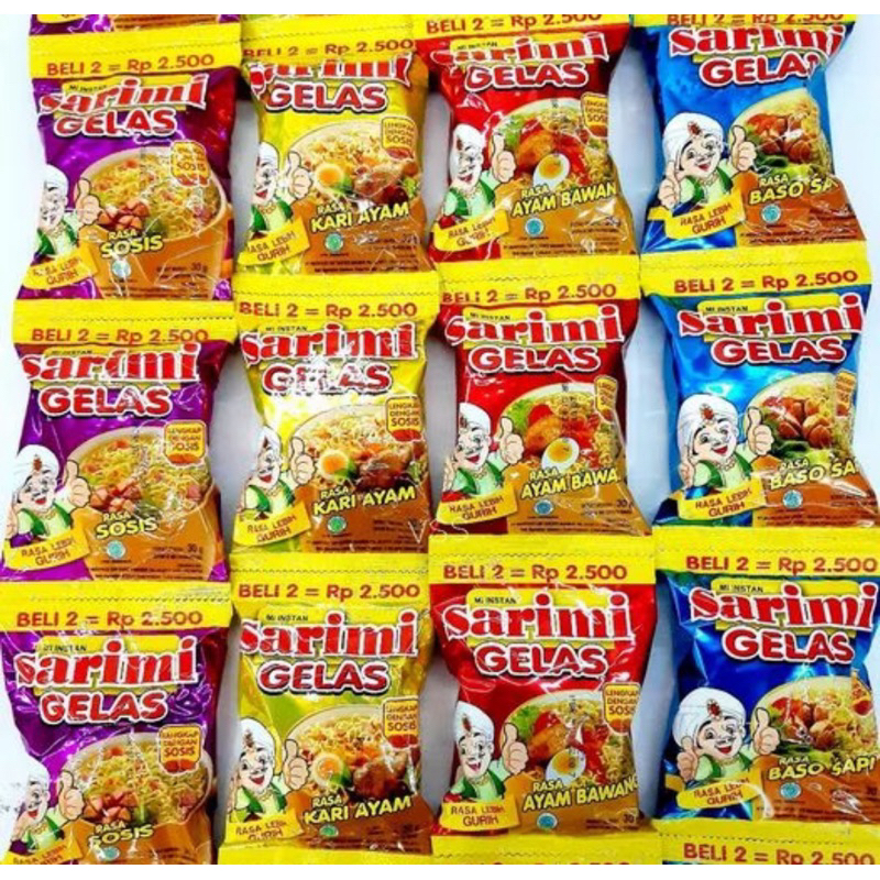 

[Paket 30 Sachet] Sarimi Gelas Renceng Mie Instan Murah