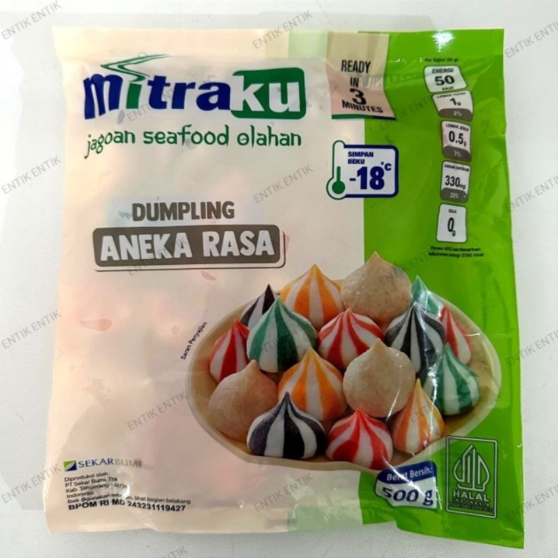 Mitraku Dumpling Aneka Rasa 500gr Mitra Ku (Mix Dumpling)