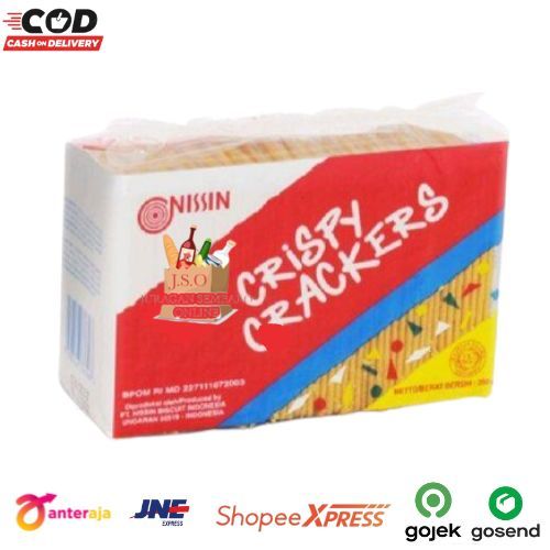 

[ JSO ] Nissin Crispy Crackers 250gr Biskuit Krakers Snack Cemilan Halal