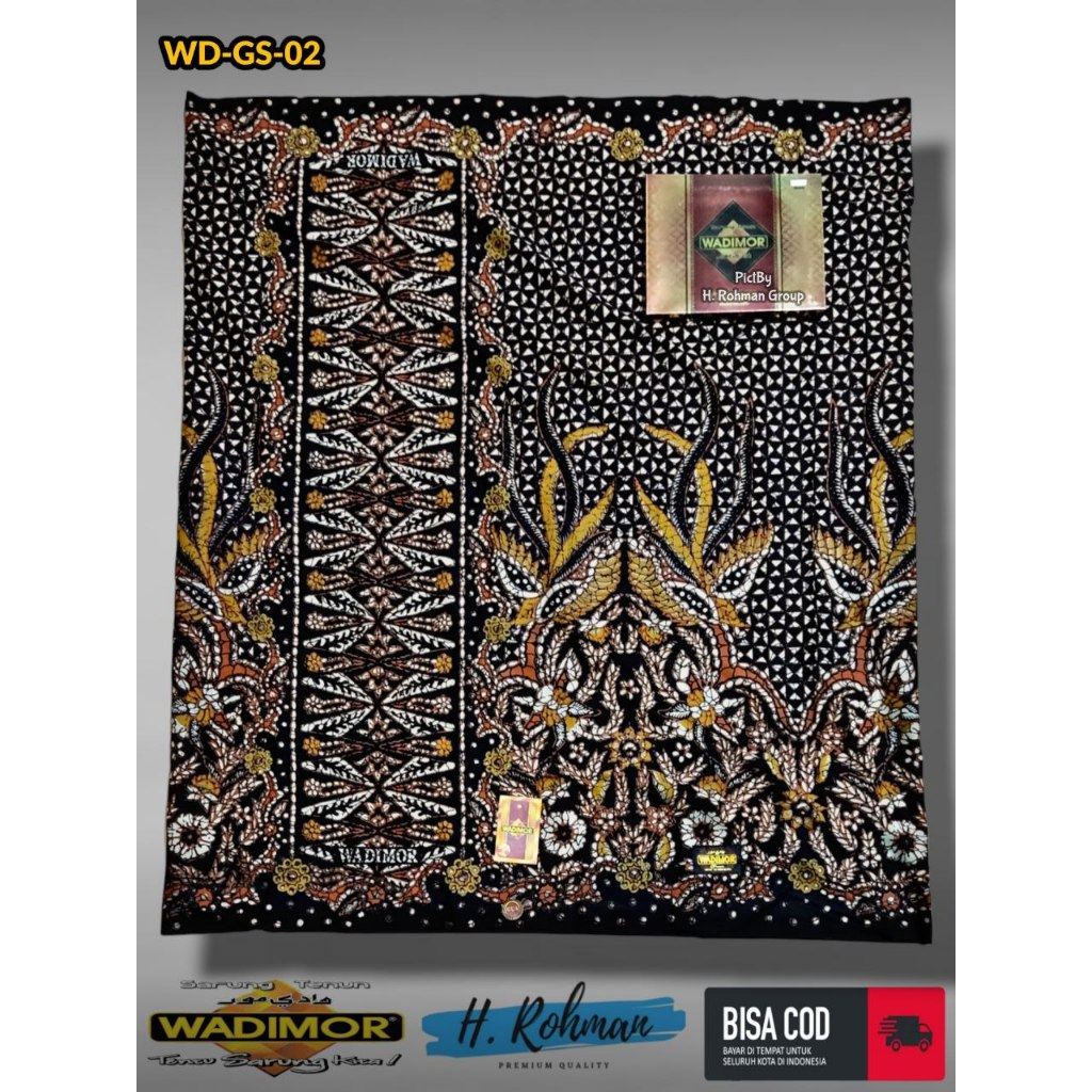 Wadimor Master Batik | WADIMOR MERCERIZED MASTER QUALITY MOTIF BATIK GUS | Sarung Tenun Pria Motif B