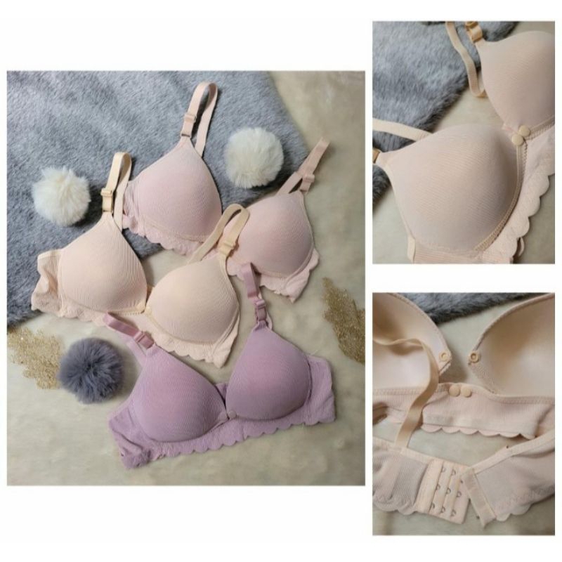 Bra Menyusui Tanpa Kawat Kancing Depan