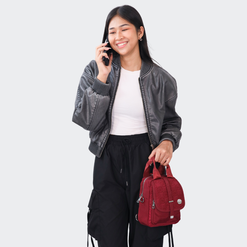 SIGHMON Halima Bag Tas Ransel Wanita Tas Selempang Tas Wanita Fashion Tahan Air