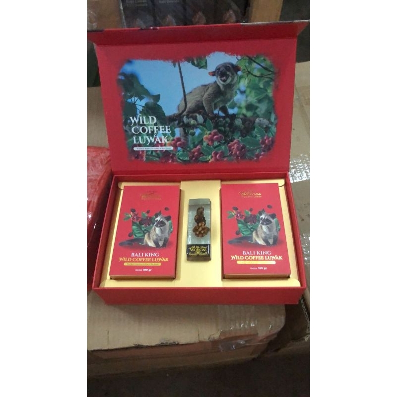 

Kopi Luwak Isi 200gram Bali King Box besar