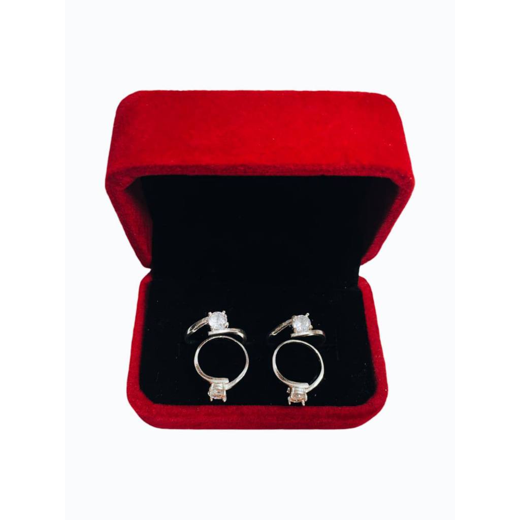 Cincin Solitare Mata Satu Perak Asli Silver 925 - Cincin Perak Wanita Anti Karat