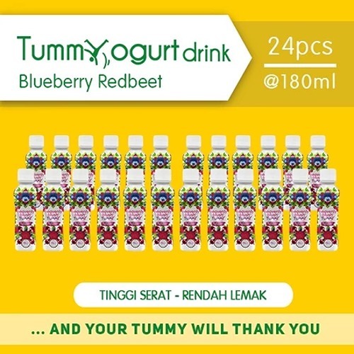 

Heavenly Blush Tummy Yogurt Drink Blueberry Redbeet [24 x 180 ml]