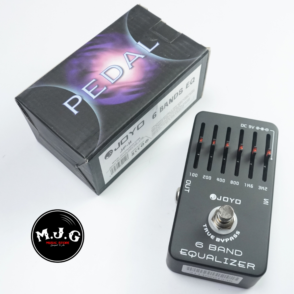 efek pedal gitar or bass akustik atau elektrik Joyo JF11 JF-11 equalizer equaliser 6 band murah berk