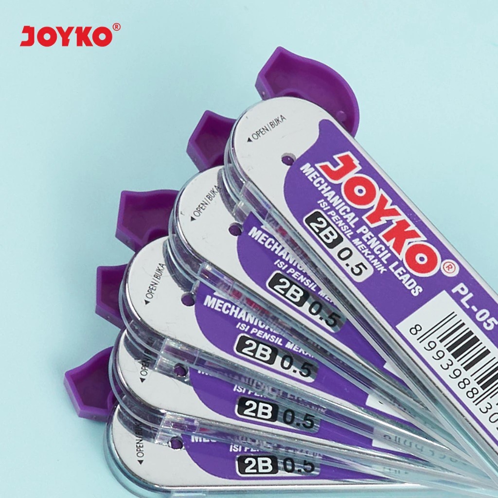 

JOYKO Isi Pensil Mekanik PL-05 2B 0.5 mm / Mechanical Pencil Leads