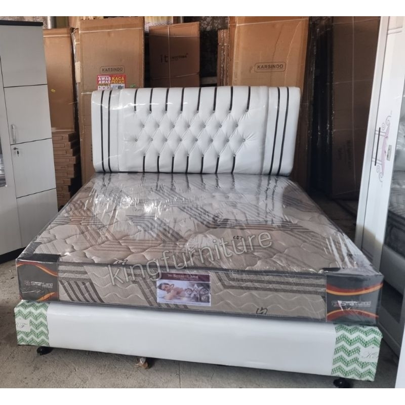 [FULL SET] Springbed Smartland + divan sandaran