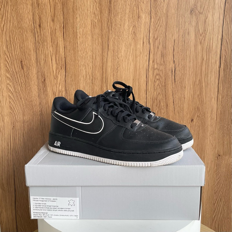 Nike Air Force 1 Noir Blanc Original Size 46 Second