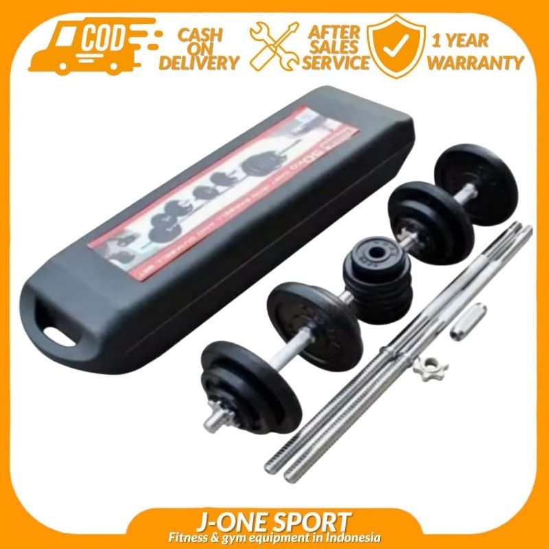 Alat angkat beban dumble set 50kg(original) Dumbel | Barbel set |alat fitness