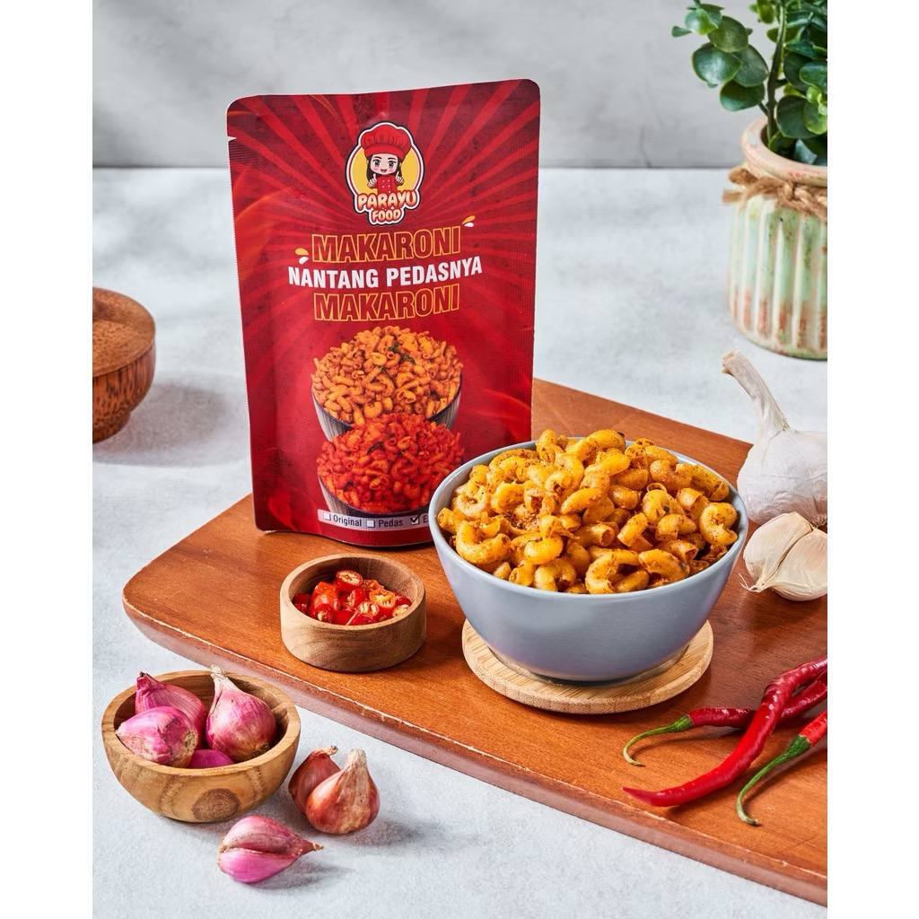 

Makaroni Pedas cemilan Makaroni