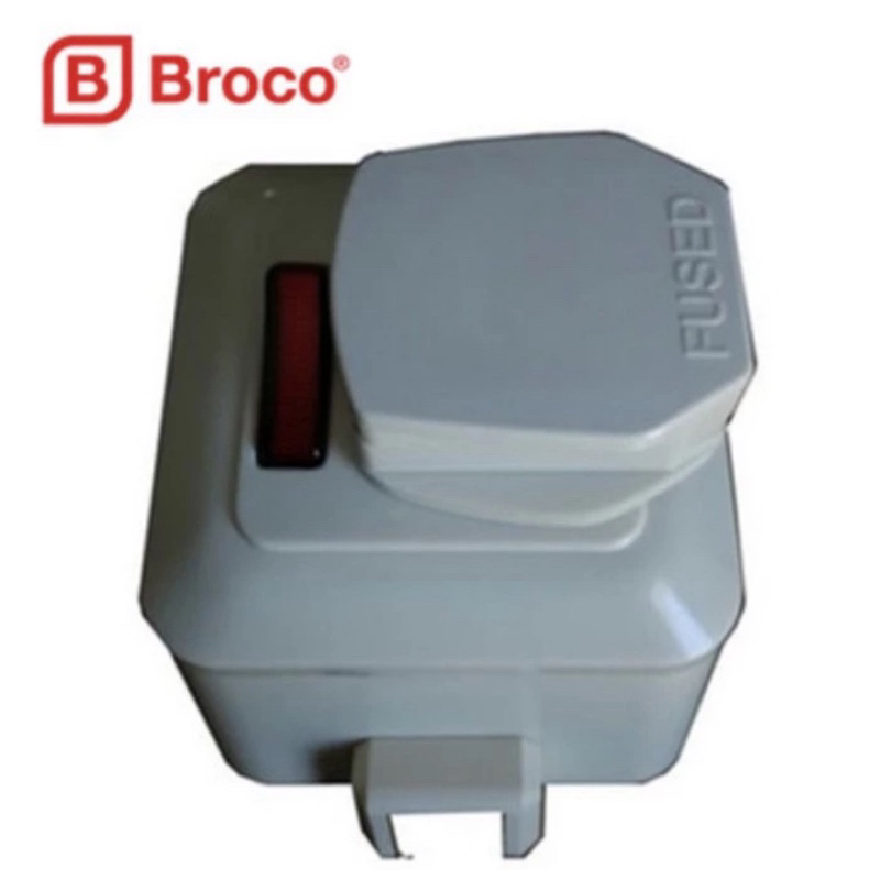 Broco Stop  kontak tembok AC kaki gepeng 3 rumah colokan saklar