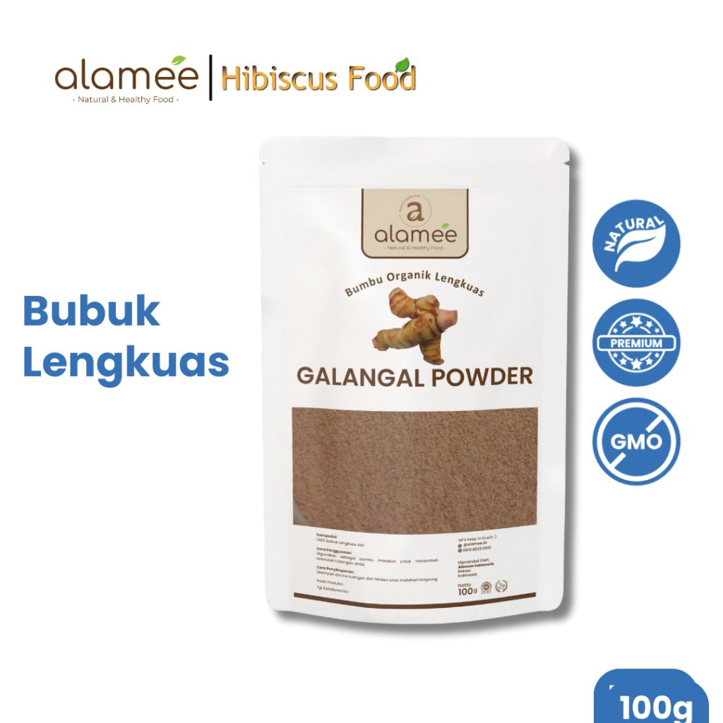 

ALAMEE Lengkuas Bubuk Asli Galangal Powder Murni Tanpa Campuran Bumbu Organik 100g