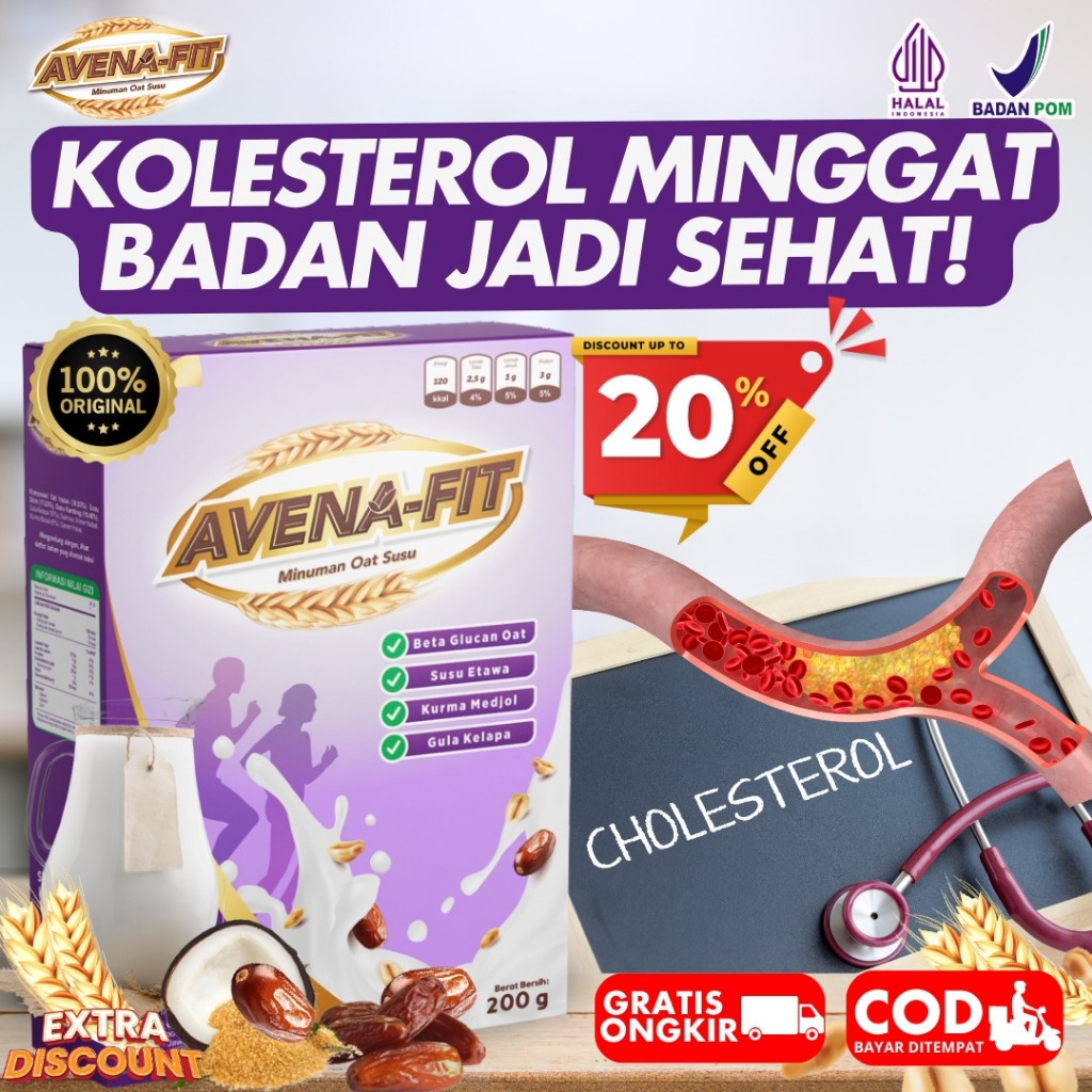 

Avenafit - Avena Fit Susu Granola Oat Menu Sarapan Praktis Mengenyangkan Bantu Stabilkan Kolesterol, Kontrol Gula Darah, dan Kesehatan Jantung Anda E