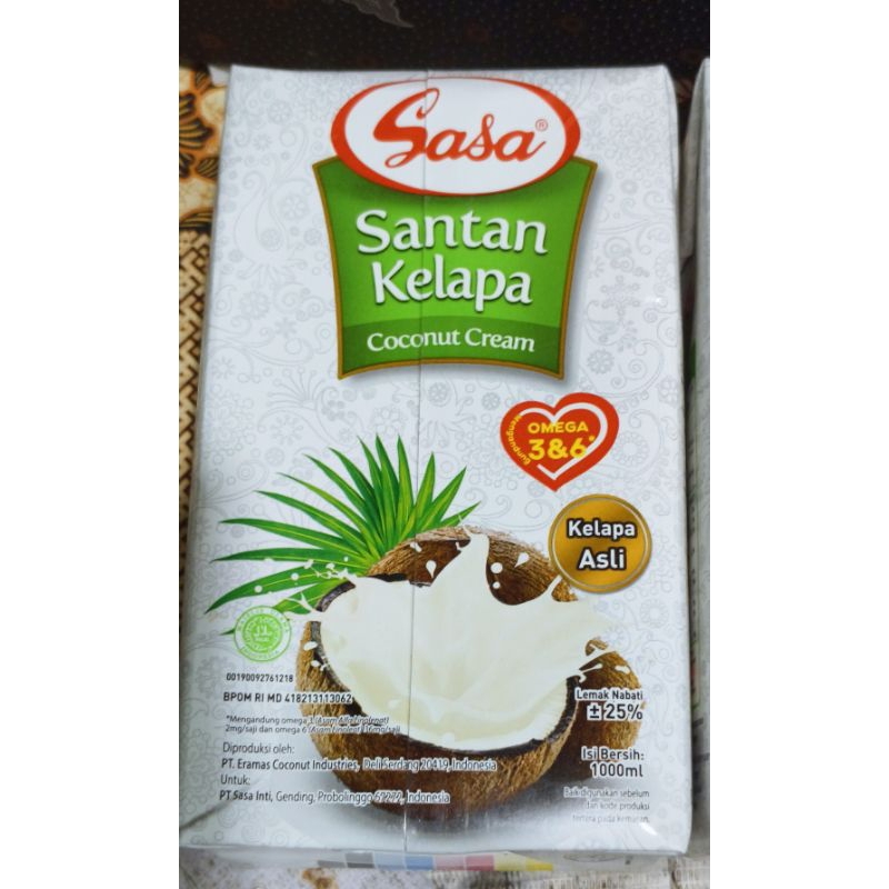 

12 PCS SASA SANTAN KELAPA 1 LITER (bacadeskripsi) 1 DUS/KARTON