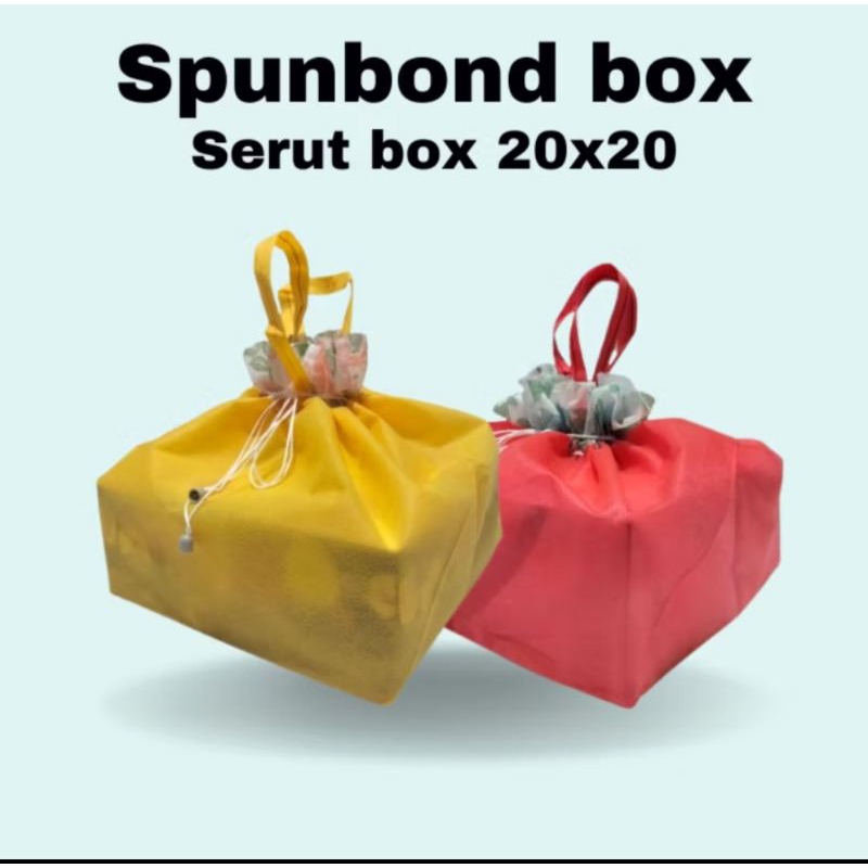 Tas Serut Polos Ukuran 20x20 / Tas Serut Hajatan HARGA LUSIN