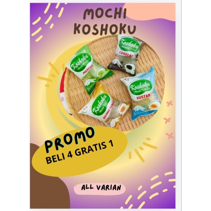 

MOCHI KOSHOKU kue mochi viral aneka rasa 30gram