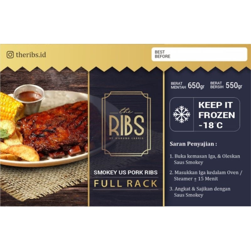 

The Ribs Frozen Smokey US Pork Ribs Iga Babi