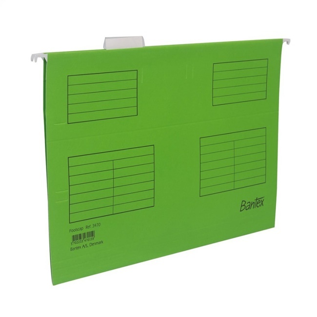 

Bantex Suspension file (Hang map) Folio #3470 LIGHT GREEN ( 1 PACK 25 PCS)