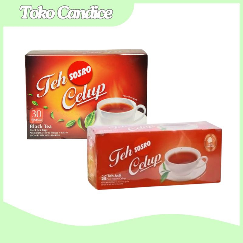 

Teh Celup Sosro 60gr (1 kotak/isi 30), Teh Celup Sosro 50gr (1 kotak/isi 25)