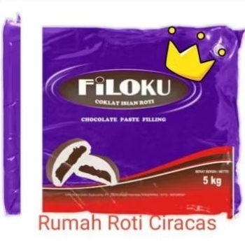 

SELAI CHOCOLATE 1KG FILOKU ISIAN ROTI COKELAT FILLING 1000GR CHOC LUMER