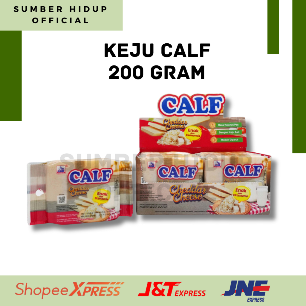 

KEJU CALF CHEDDAR SERBAGUNA 200 GRAM TERMURAH