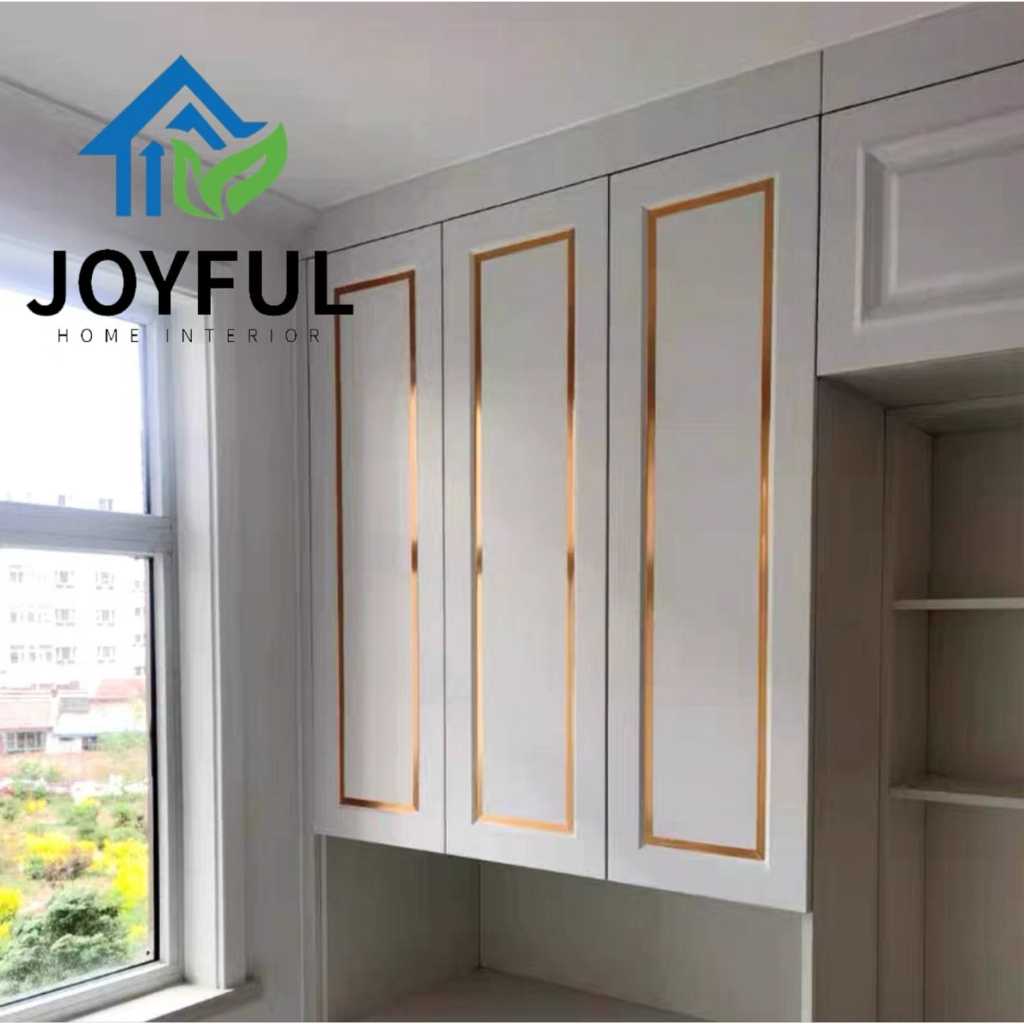 Sticker List Mirror Gold Lantai/Dinding • High Quality •