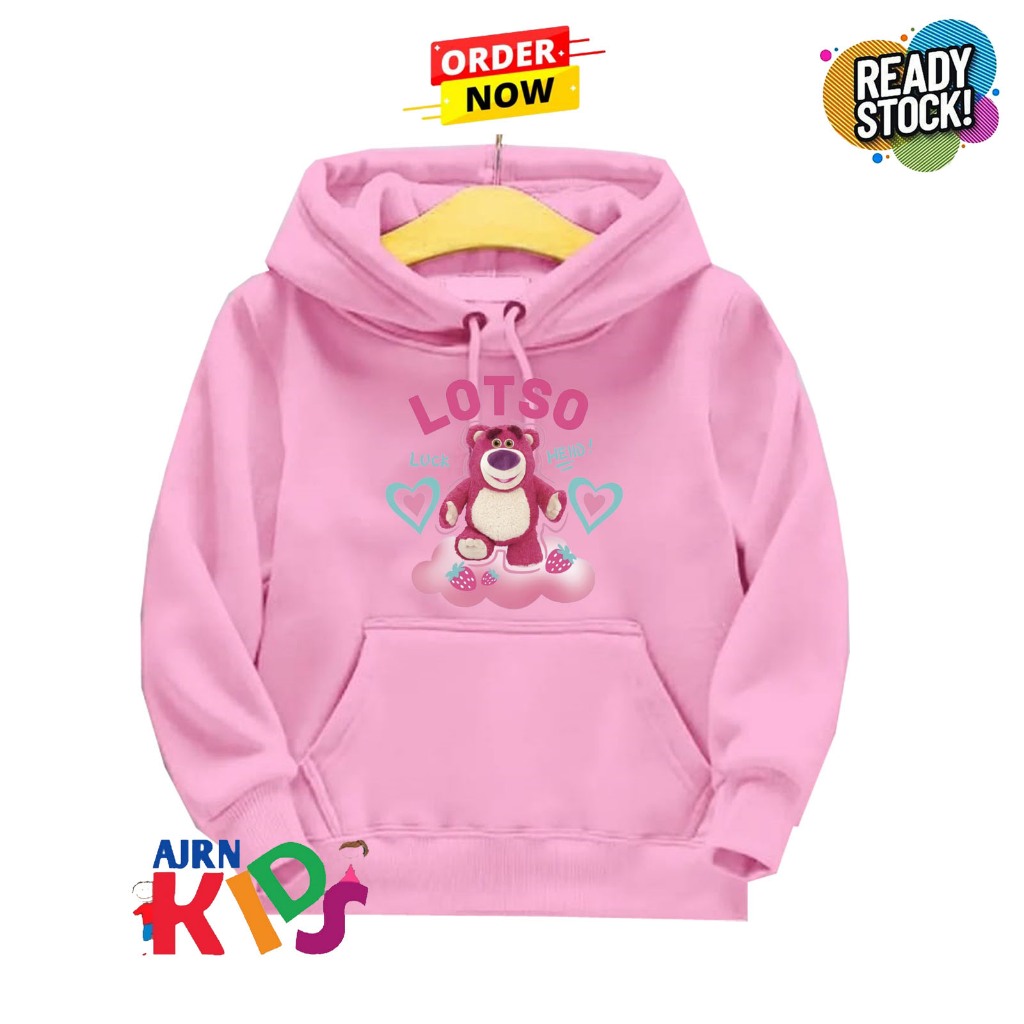 Jaket Hoodie Anak Perempuan Lotso / Hoodie Anak Lotso Terbaru