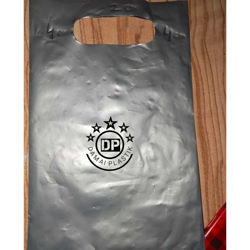 Kantong Plastik Oval Silver 15x22  Plastik Amplop Packing Online Shopping bag 20x30 25x35 30x38