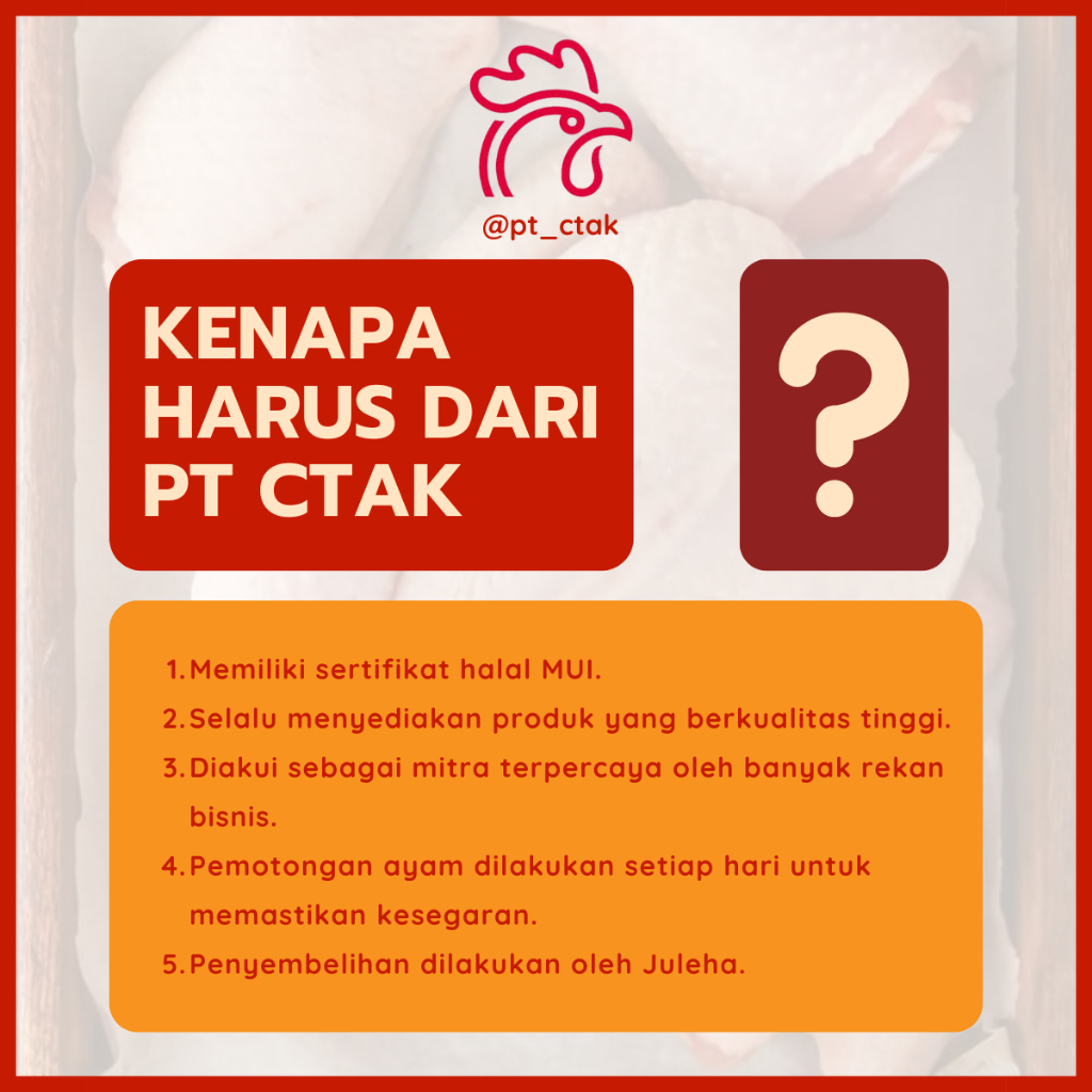 

RB Daging Ayam Fillet Boneless Paha Murni Potong Dadu (FRESH & FROZEN) Kemasan 1 Kg