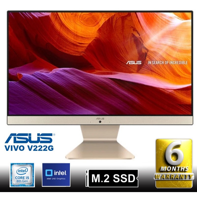 PC AIO All in One | ASUS VIVO AIO V222 Intel Core i5-8250 / 8GB / nVme 256GB / 22" IPS