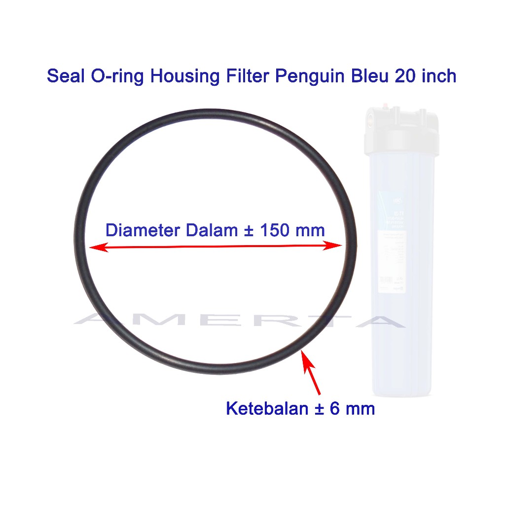Karet Seal O-ring Housing Penguin BLEU 20-inch, Replacement O-Ring Filter Air