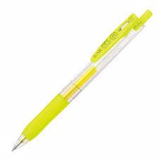 

Gramedia Batam - Zebra Pulpen Sarasa Clip Gel Pen Neon Series 0,5mm / Pena Warna Murah - Neon Yellow