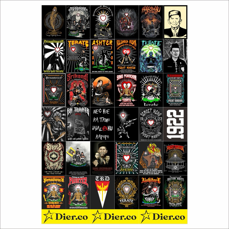 

STIKER PSHT SUDAH LAMINASI