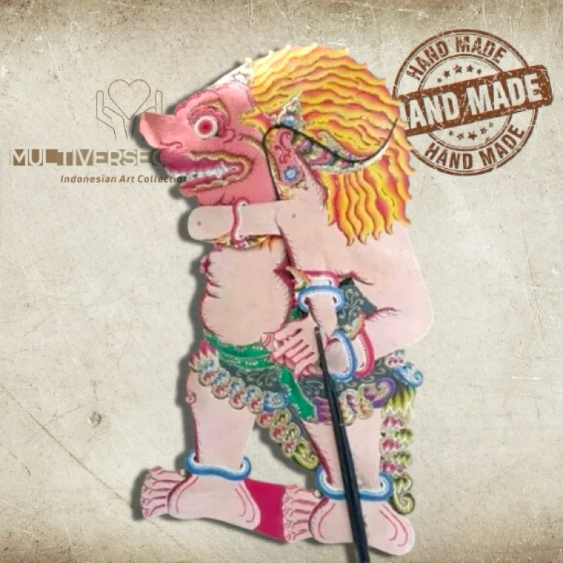 Wayang Alusan Kulit Sapi ASLI Buto Babrah Geni Ukuran Standar Dalang