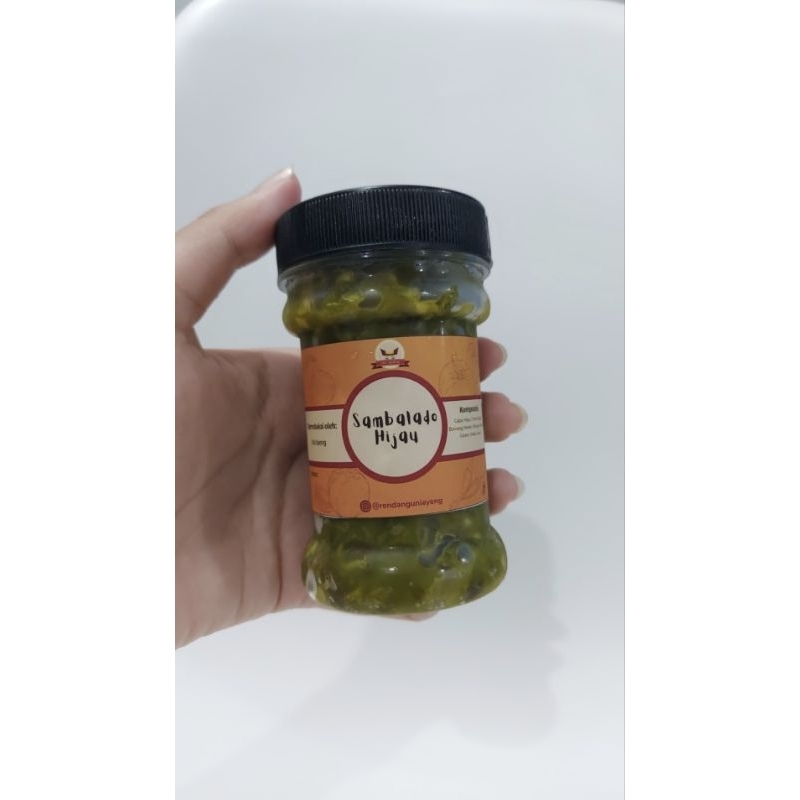 

Sambalado Hijau / Sambel Ijo siap makan / Sambal Ijo Khas Padang